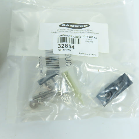 Banner 33715 D12SP6FVQ Glass Fiber Optic Sensor 10-30V DC NEW