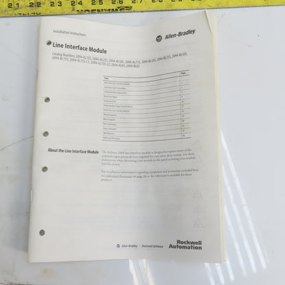 Allen Bradley 2094-BL75S Ser. B Line Interface Module, 460V 75A 3Ph