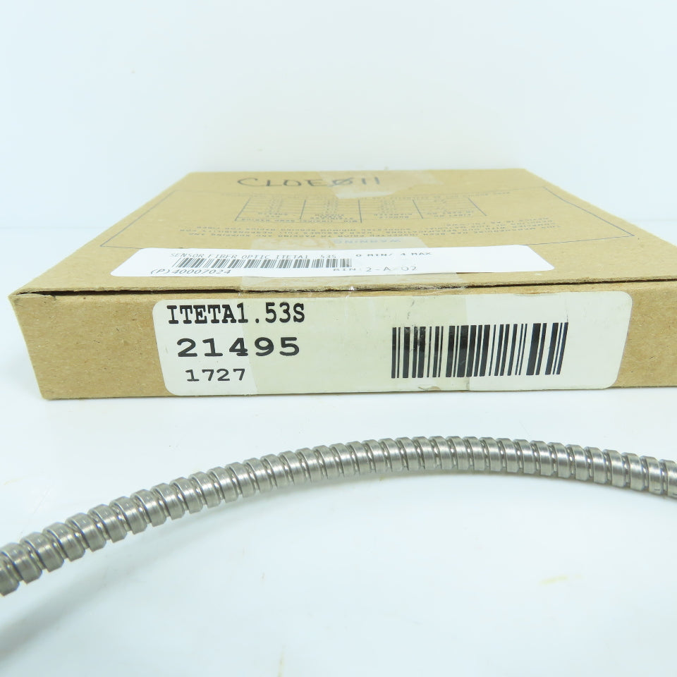 Banner ITETA1.53S High Temperature Glass Fiber Optic Cable 0.91m NEW