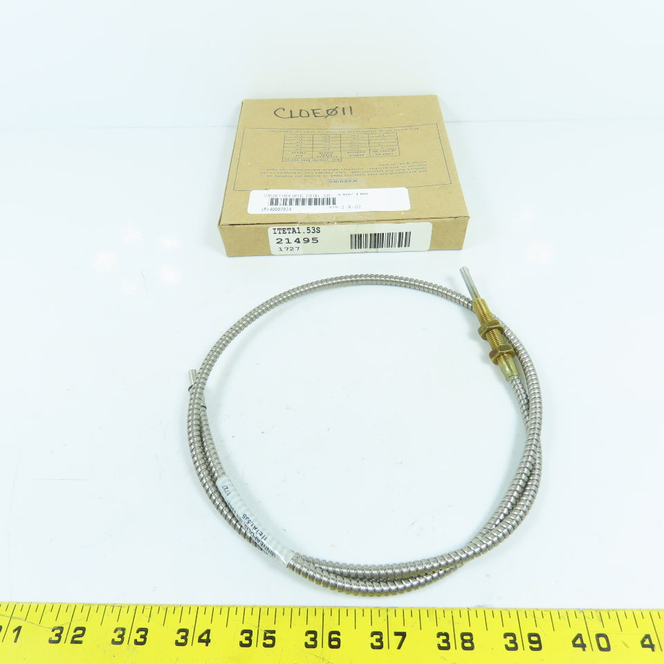 Banner ITETA1.53S High Temperature Glass Fiber Optic Cable 0.91m NEW