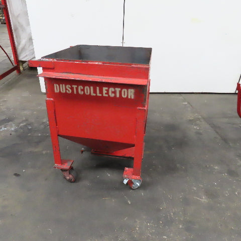 24" x 24" x 20" Cone Bottom Dry Bulk Storage Dispensing Hopper On Casters