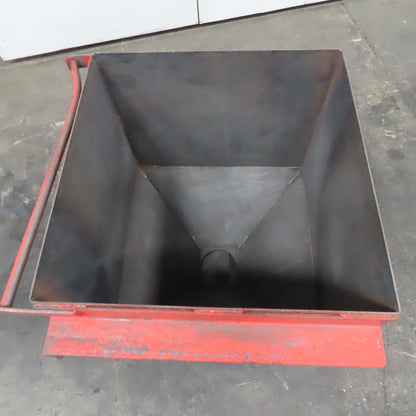 24" x 24" x 20" Cone Bottom Dry Bulk Storage Dispensing Hopper On Casters