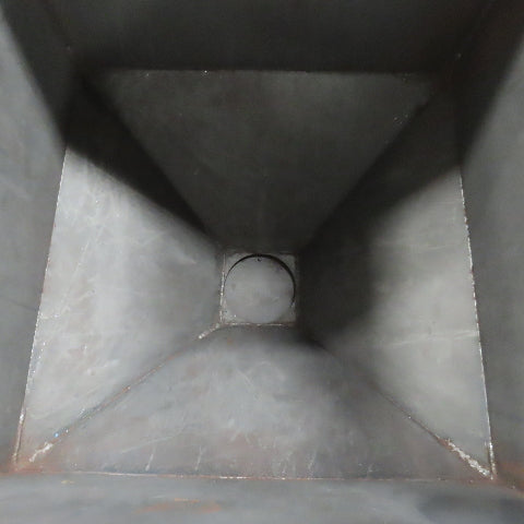 24" x 24" x 20" Cone Bottom Dry Bulk Storage Dispensing Hopper On Casters