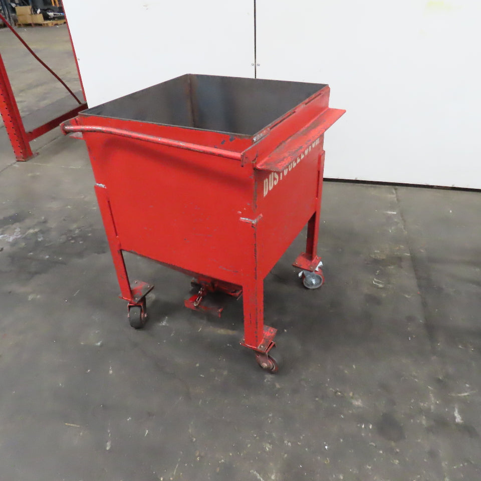 24" x 24" x 20" Cone Bottom Dry Bulk Storage Dispensing Hopper On Casters