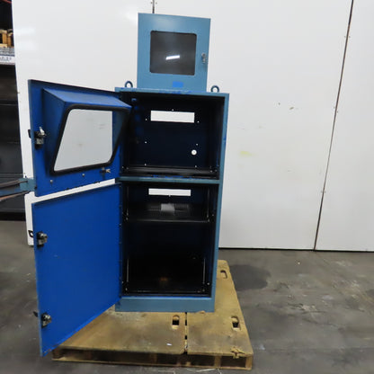 Free Standing Operator Computer Rack Electronics Control Station Cabinet