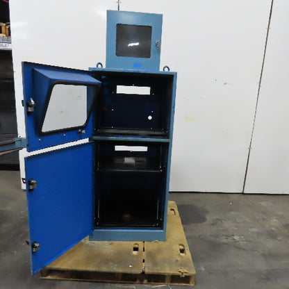 Free Standing Operator Computer Rack Electronics Control Station Cabinet