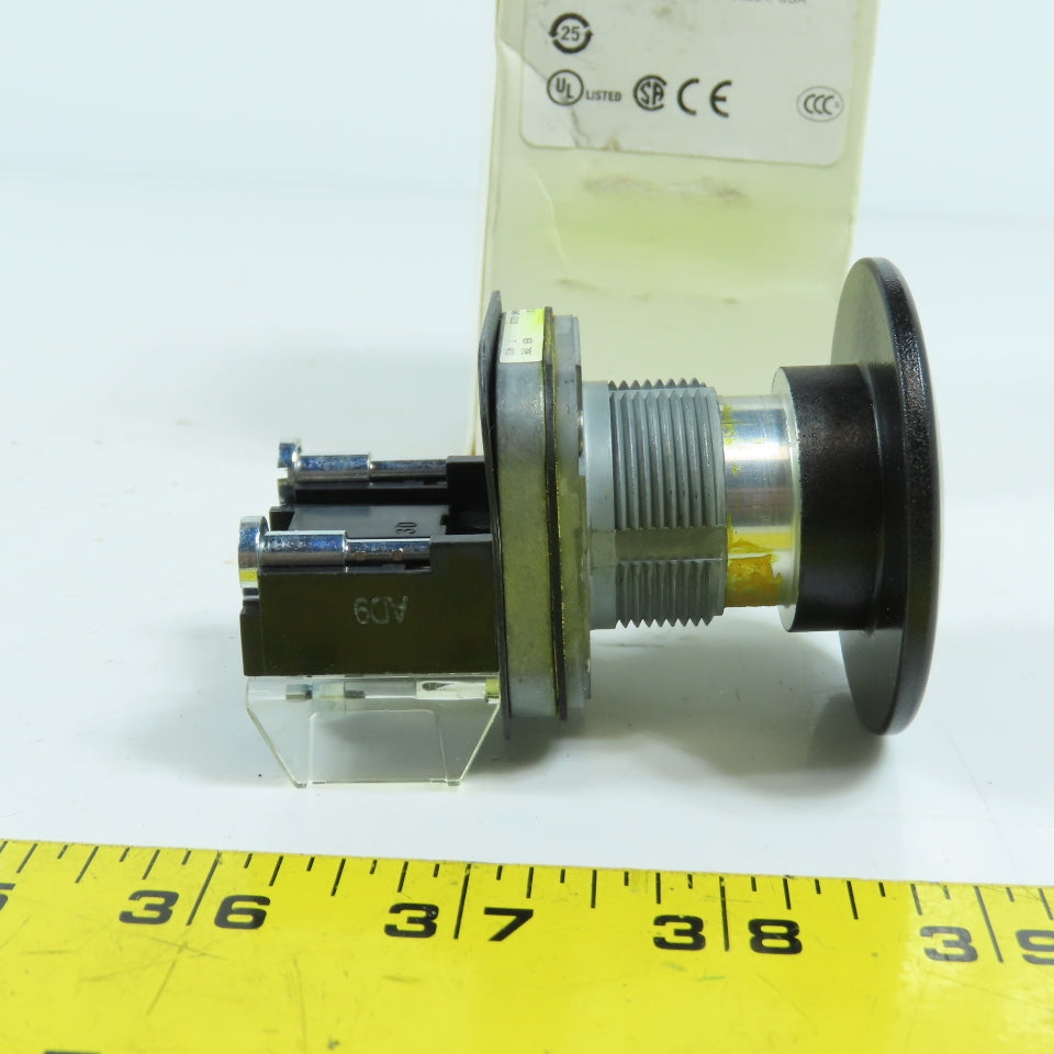 Allen Bradley 800T-D2LD1 SerT 30mm Mushroom Head Momentary Contact Push Button