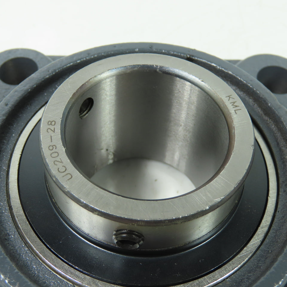 KML UCF209-28 4-Bolt Flange Mount Block Ball Bearing 1-3/4" Bore