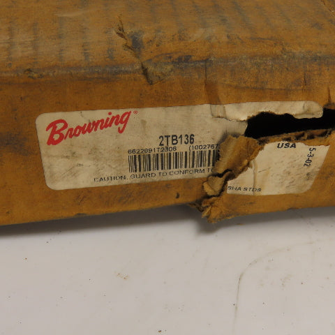 Browning 2TB136 13-7/8" OD 2-Groove V-Belt Pulley Split Taper NEW