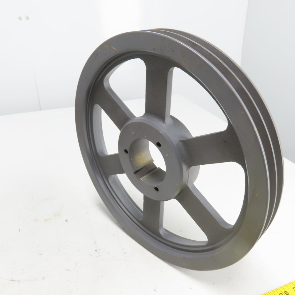 Browning 2TB136 13-7/8" OD 2-Groove V-Belt Pulley Split Taper NEW