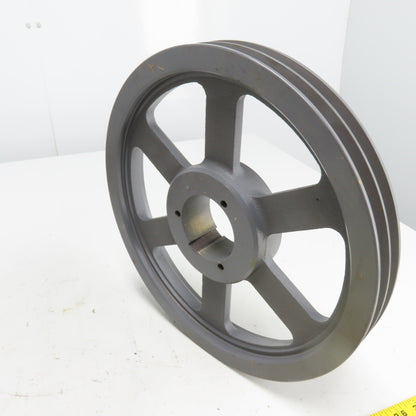 Browning 2TB136 13-7/8" OD 2-Groove V-Belt Pulley Split Taper NEW