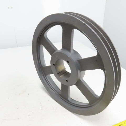 Browning 2TB136 13-7/8" OD 2-Groove V-Belt Pulley Split Taper NEW