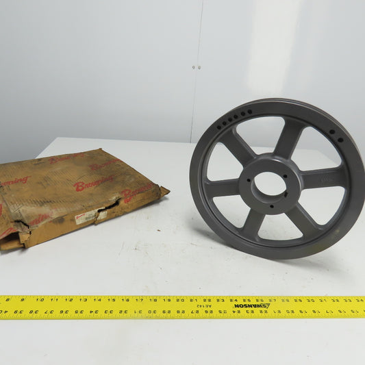 Browning 2TB136 13-7/8" OD 2-Groove V-Belt Pulley Split Taper NEW