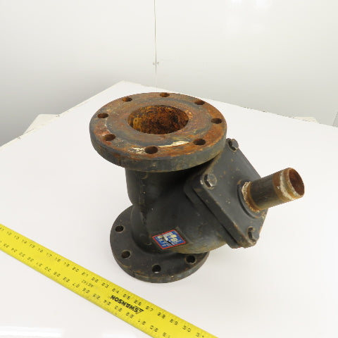 Mueller Steam Model 758 4" x 4" x 1-1/2" NPT Cast Iron Wye Y Strainer
