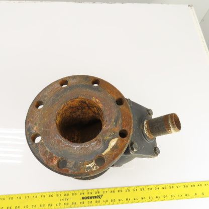 Mueller Steam Model 758 4" x 4" x 1-1/2" NPT Cast Iron Wye Y Strainer