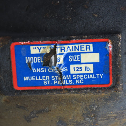 Mueller Steam Model 758 4" x 4" x 1-1/2" NPT Cast Iron Wye Y Strainer
