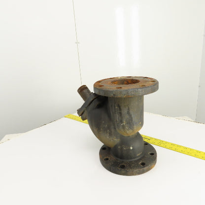 Mueller Steam Model 758 4" x 4" x 1-1/2" NPT Cast Iron Wye Y Strainer