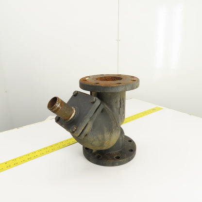 Mueller Steam Model 758 4" x 4" x 1-1/2" NPT Cast Iron Wye Y Strainer