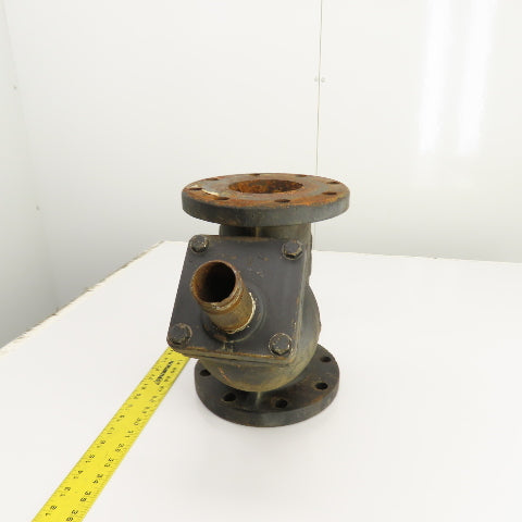 Mueller Steam Model 758 4" x 4" x 1-1/2" NPT Cast Iron Wye Y Strainer