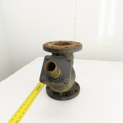 Mueller Steam Model 758 4" x 4" x 1-1/2" NPT Cast Iron Wye Y Strainer