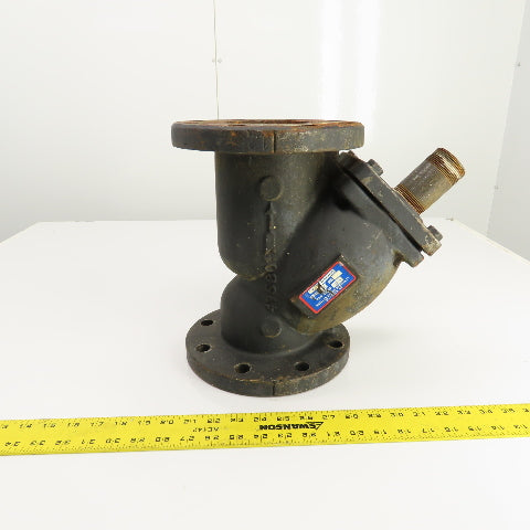 Mueller Steam Model 758 4" x 4" x 1-1/2" NPT Cast Iron Wye Y Strainer