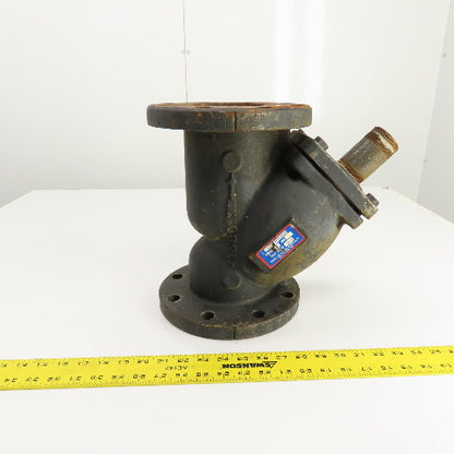Mueller Steam Model 758 4" x 4" x 1-1/2" NPT Cast Iron Wye Y Strainer