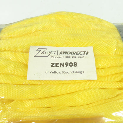 Zips ZEN908 Heavy Duty Endless Loop Round Sling Kit 8' Yellow 8400LBS