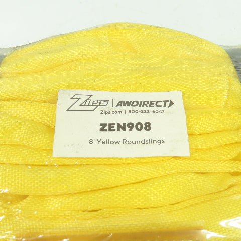 Zips ZEN908 Heavy Duty Endless Loop Round Sling Kit 8' Yellow 8400LBS