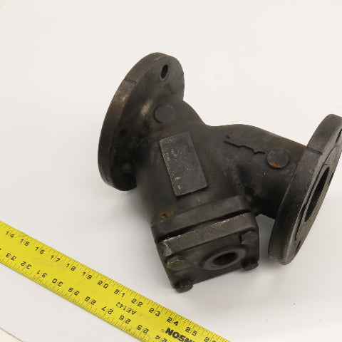 3" x 3" x 1-1/4" NPT Cast Iron Wye Y Strainer Mueller Steam Style