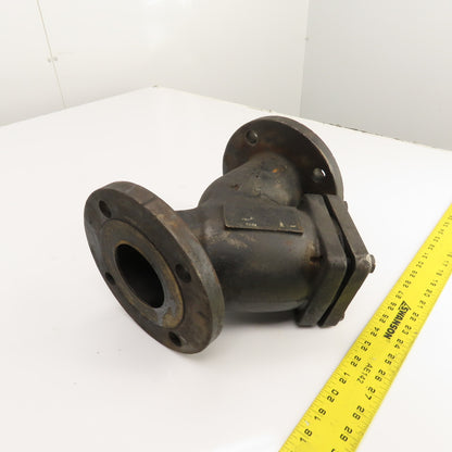 3" x 3" x 1-1/4" NPT Cast Iron Wye Y Strainer Mueller Steam Style