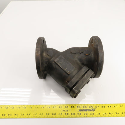 3" x 3" x 1-1/4" NPT Cast Iron Wye Y Strainer Mueller Steam Style