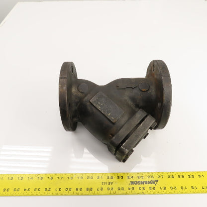 3" x 3" x 1-1/4" NPT Cast Iron Wye Y Strainer Mueller Steam Style