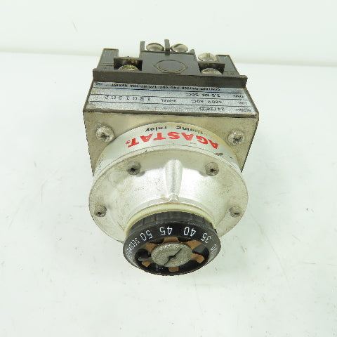 Agastat 2412CD Time Delay Relay480VAC Coil 2.5-50 Sec Range