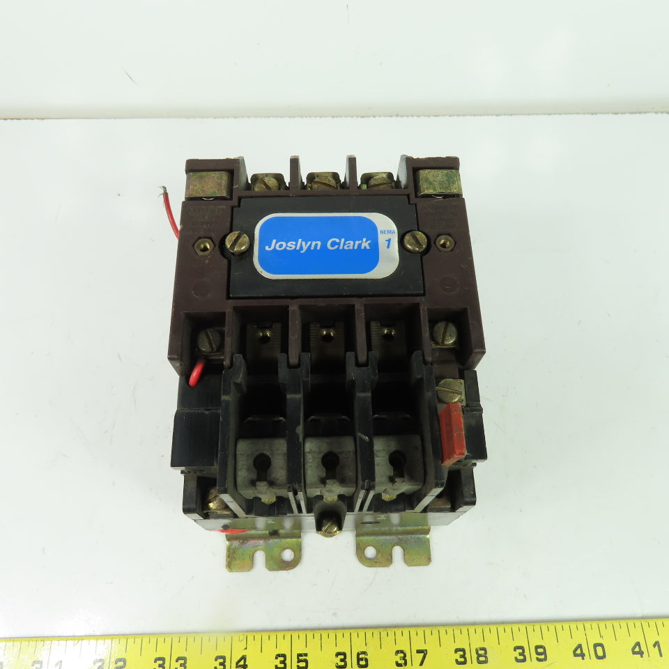 Joslyn Clark T13U031 Nema Size 1 10HP 27A Motor Starter 600VAC