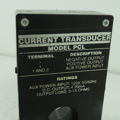 Instrument transformers PCL 20 Current Transformer 120V Pri 4-20mA Sec