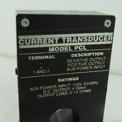 Instrument transformers PCL 20 Current Transformer 120V Pri 4-20mA Sec