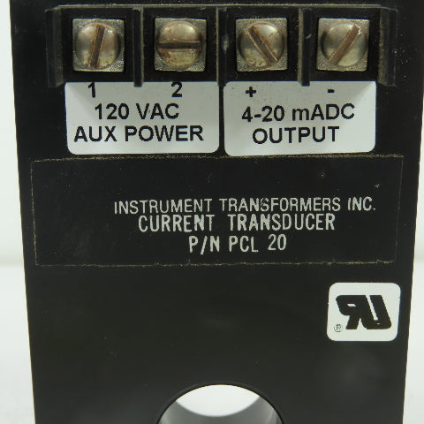 Instrument transformers PCL 20 Current Transformer 120V Pri 4-20mA Sec