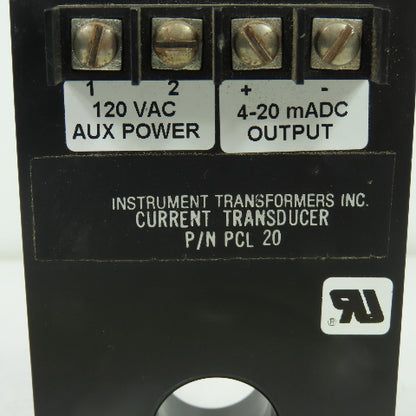 Instrument transformers PCL 20 Current Transformer 120V Pri 4-20mA Sec