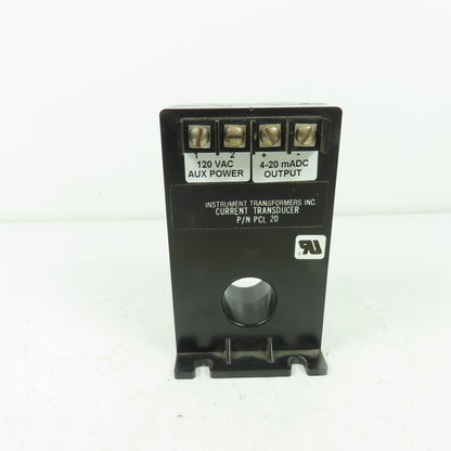 Instrument transformers PCL 20 Current Transformer 120V Pri 4-20mA Sec
