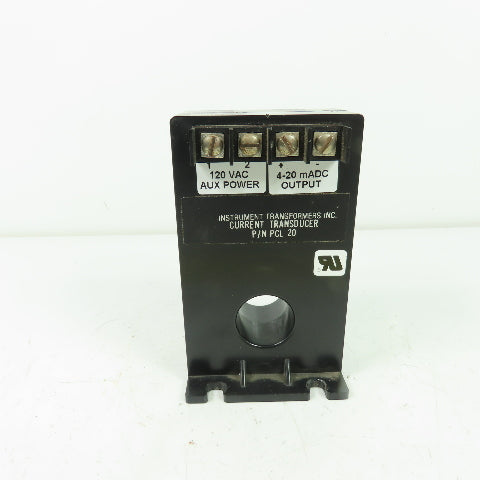 Instrument transformers PCL 20 Current Transformer 120V Pri 4-20mA Sec