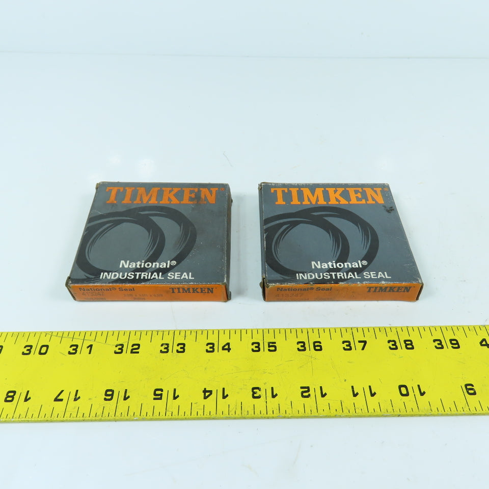 Timken National 413247 SEAL700994 Oil Seal 2-3/8" ID 3.371"OD x 0.375 Lot Of 2
