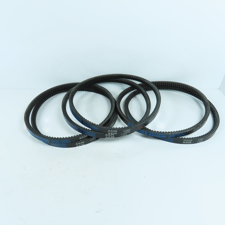 D&D AX26 Dura-Exteme Cogged V-Belt 1/2" x 28" Long Lot Of 6