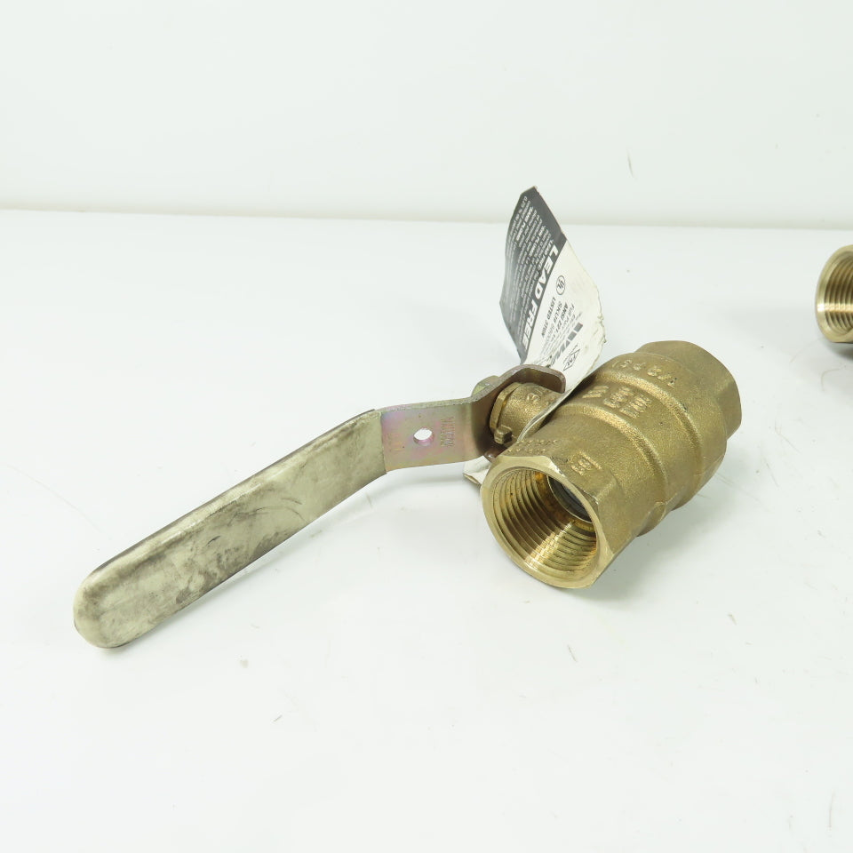 Watts LFFBV-3C-M1 3/4" Female Brass Ball Valve 600WOG Lot Of 3