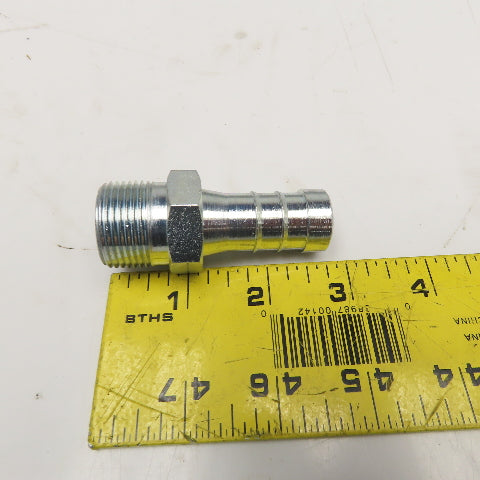 1/2" NPT Male x 3/4" ID Hose Barb Fitting Zinc Plated Lot Of 12
