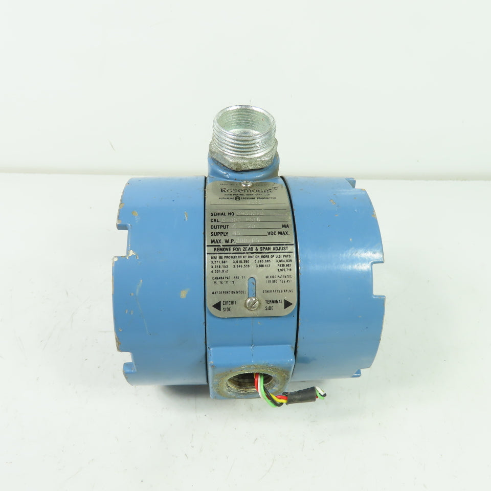 Rosemount 1151GP7E22B1D1 Pressure Transmitter 0-300PSIG 45VDC 4-20mA