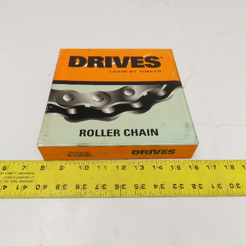 Timken DRV-40-1R-10FT 40-1 Single Strand Riveted Roller Chain 10'