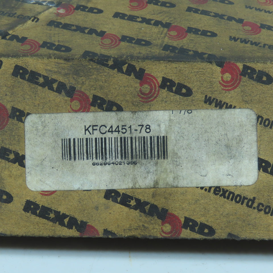 Rexnord KFC4451-78 4-Bolt Standard Duty Centrik-Lok Ball Bearing 1-7/8" Bore