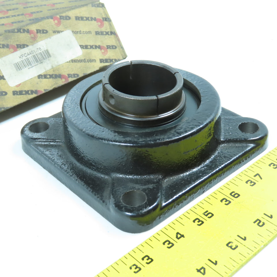 Rexnord KFC4451-78 4-Bolt Standard Duty Centrik-Lok Ball Bearing 1-7/8" Bore