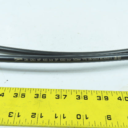 Umeta DIN 1283 High Pressure Hose 1/8" NPT 400 Bar 500mm Long Lot Of 2