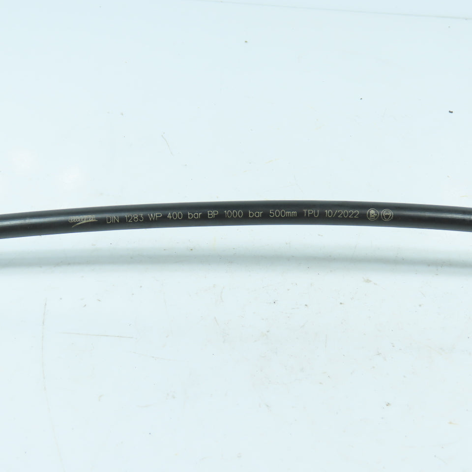 Umeta DIN 1283 High Pressure Hose 1/8" NPT 400 Bar 500mm Long Lot Of 2